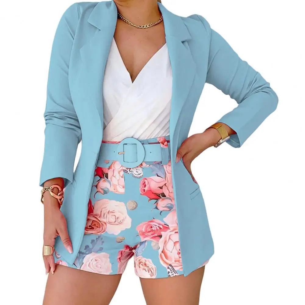 Conjunto Blazer com shorts floral Matt