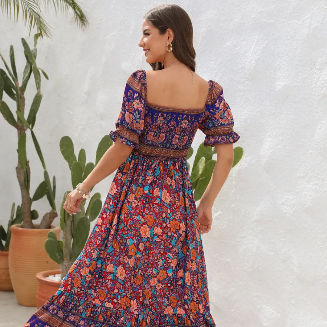 Vestido Boêmio Floral