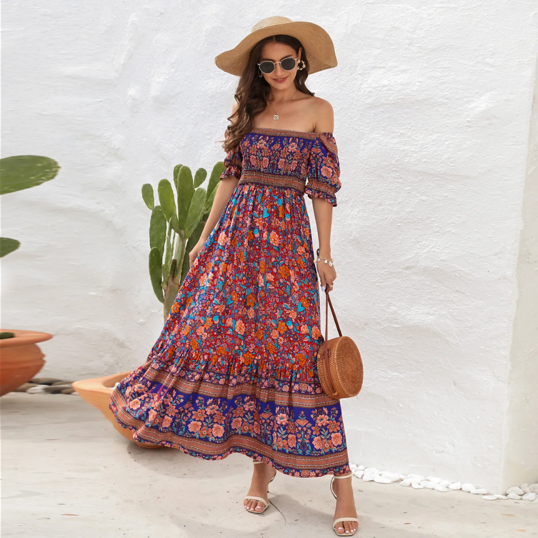 Vestido Boêmio Floral