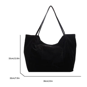 Bolsa de Camurça com bolsos Hobo